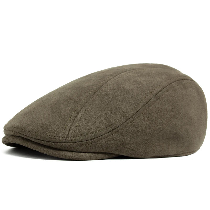Variant image for Vintage Wildleder Beret Unisex für Herbst und Winter-4