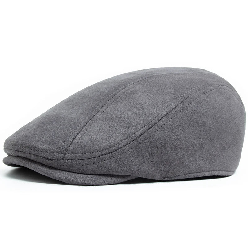 Variant image for Vintage Wildleder Beret Unisex für Herbst und Winter-3
