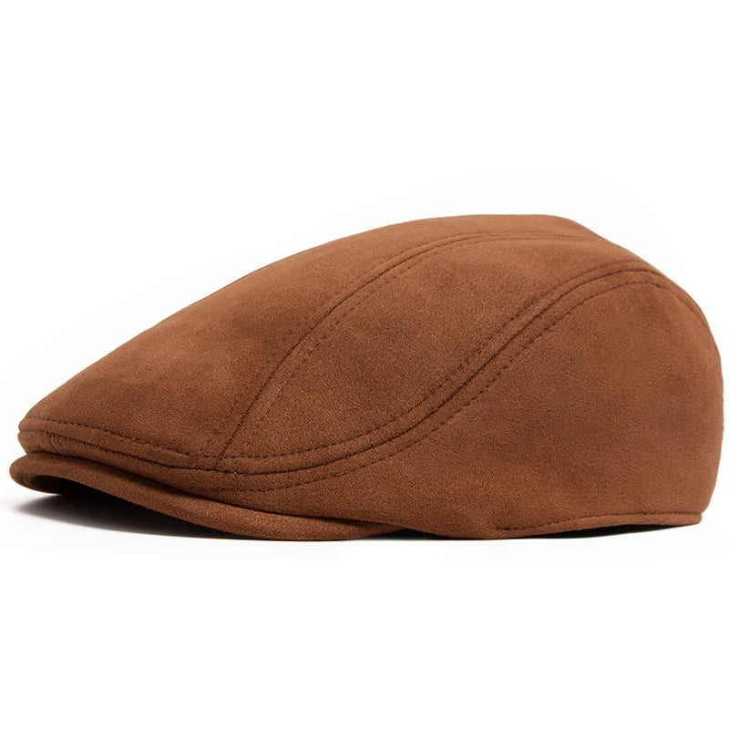 Variant image for Vintage Wildleder Beret Unisex für Herbst und Winter-1