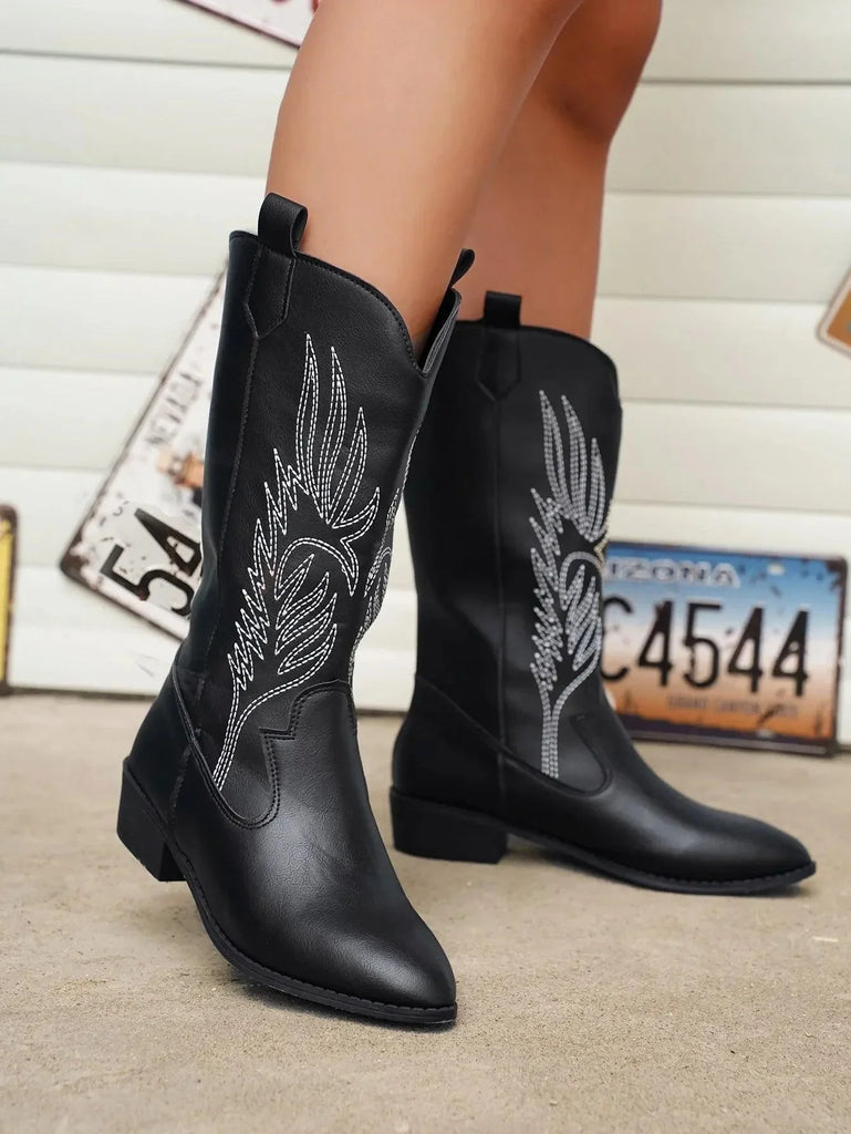 Variant image for Cowboy Stiefel Damen aus PU-Leder – Stylisch und Bequem-31