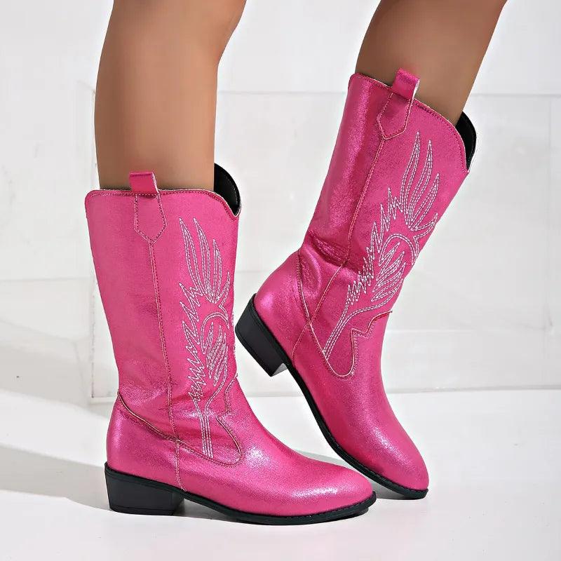 Variant image for Cowboy Stiefel Damen aus PU-Leder – Stylisch und Bequem-51